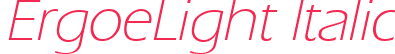 ErgoeLight Italic